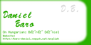 daniel baro business card